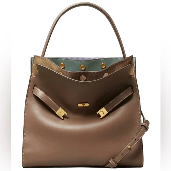 Tory Burch Lee Radziwill Double Bag in Clamshell - Picture 1 of 15